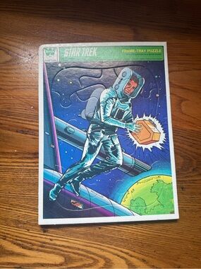 Vintage 1979 Star Trek Frame-Tray Puzzle Beam Me Up